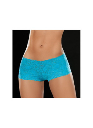 Boyshort dentelle Turquoise - MAL90TUR